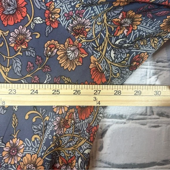 Aveology Floral Earth Angel Maxi Dress 22/24 Flare Sleeve Boho Southwestern - Picture 11 of 13